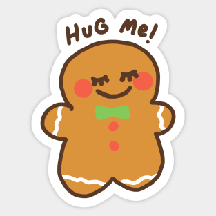 Cute gingerbread Sticker